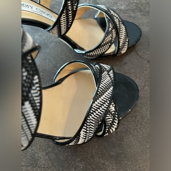 Jimmy Choo Black and White high Heels, size 38 1/2 - Picture 5 of 10